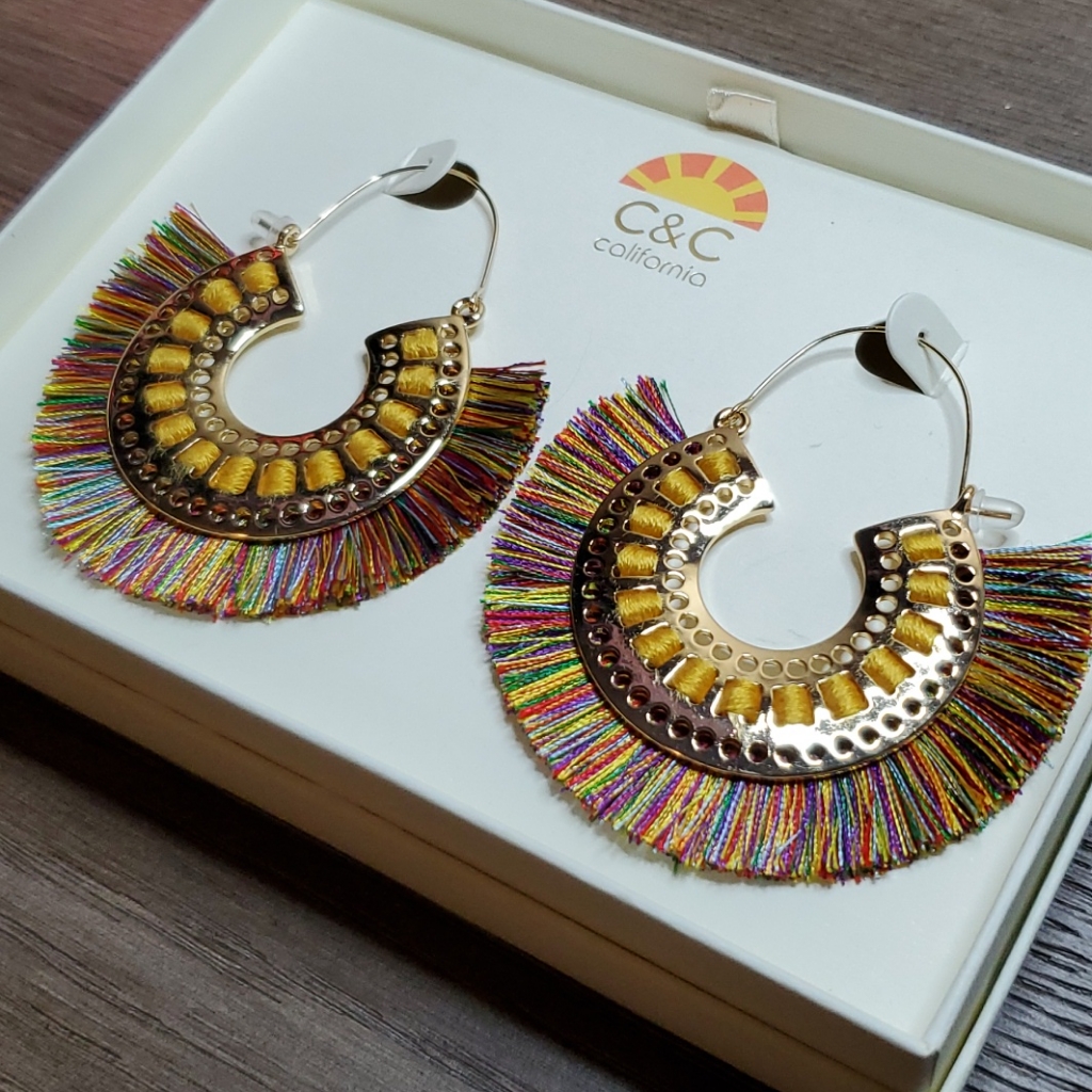CC California Fringe Earrings 8$